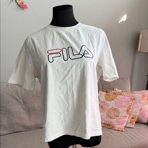 Fila White Short Sleeve Tee